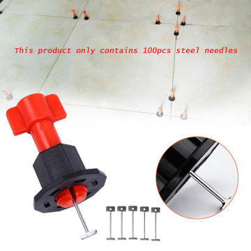 100 Pcs tile leveling system kit Only Needles 1.5mm Flooring Tile Replaceable Pin Tiling Construction Tools Walls Dropshipping
