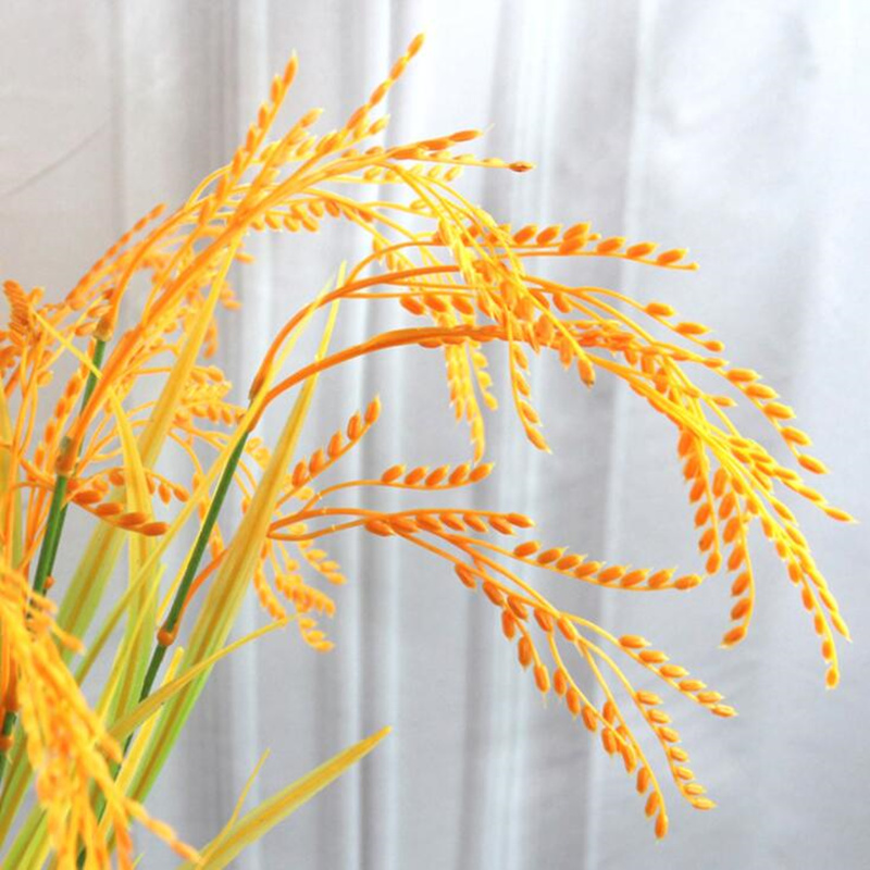 Artificial Wheat Flower Plant Flower Desktop Fake Flower Plants Arrangement Home Garden Decoration Wedding Party Decor