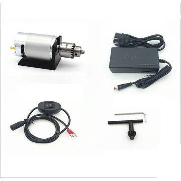 Lathe Press 555 Motor With Miniature Hand Drill Chuck And Mounting Bracket Dc Motor DC 12-24V JTO 0.3-4mm