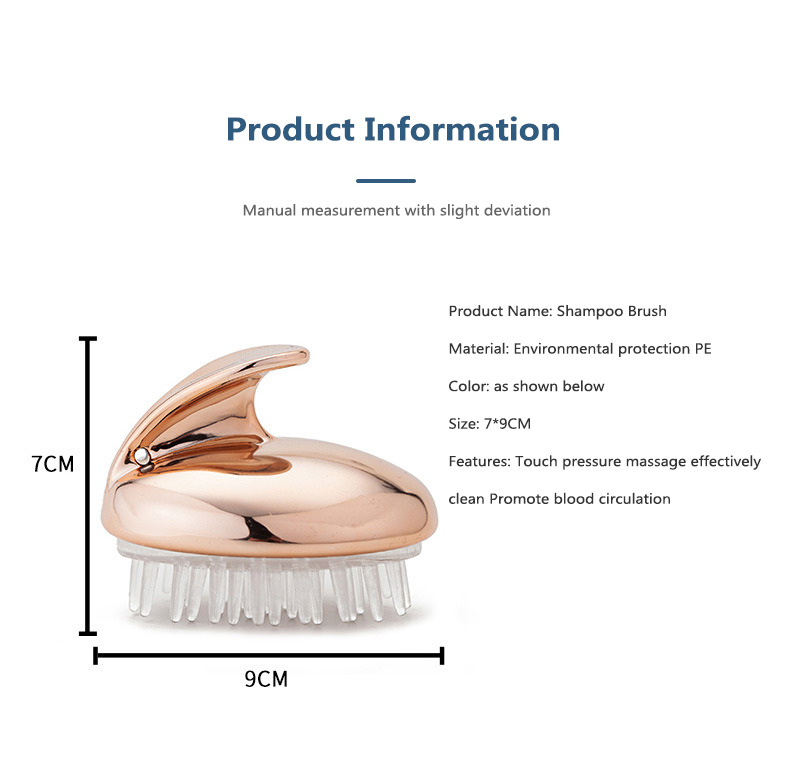 Silicone Head Body Scalp Massage Brush Shampoo Brush High-grade Massage Comb Head Meridian Massage Brush