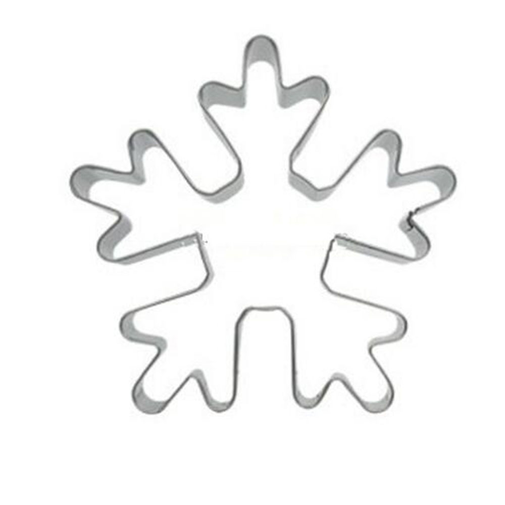 Snowflake Christmas Cookie Tools Cutter Molds Biscuit Press Icing Set Stamp Mould Stainless Steel Cake Decorating Tools