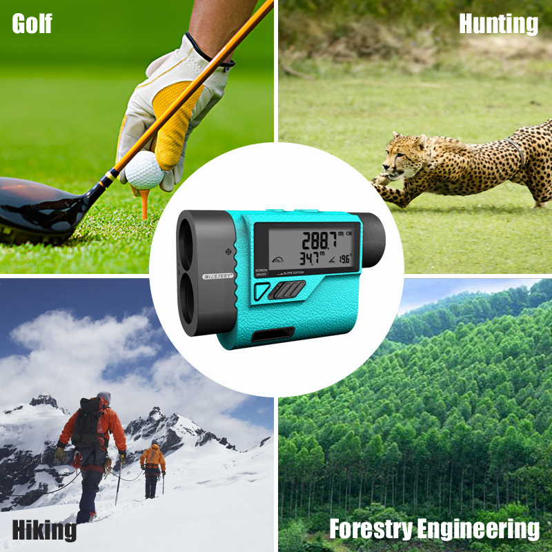 Mileseey PF3S Golf Laser Rangefinder Telescope 600m Laser Distance Meter Golf hunting Laser Range Finder with Flag-Lock, Speed