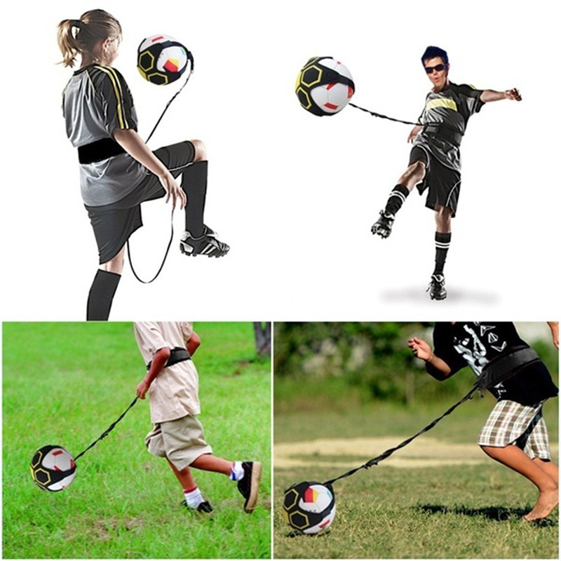 Soccer Training Sports Assistance Adjustable Football Soccer Kick Trainer Soccer Ball Swing bandage Control Equipment Waist Belt