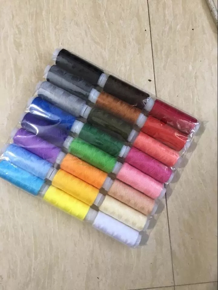 30PCS COLOR EACH PCS 100%POLYSTER SEW THREAD,household high quality mix colors sewing thread