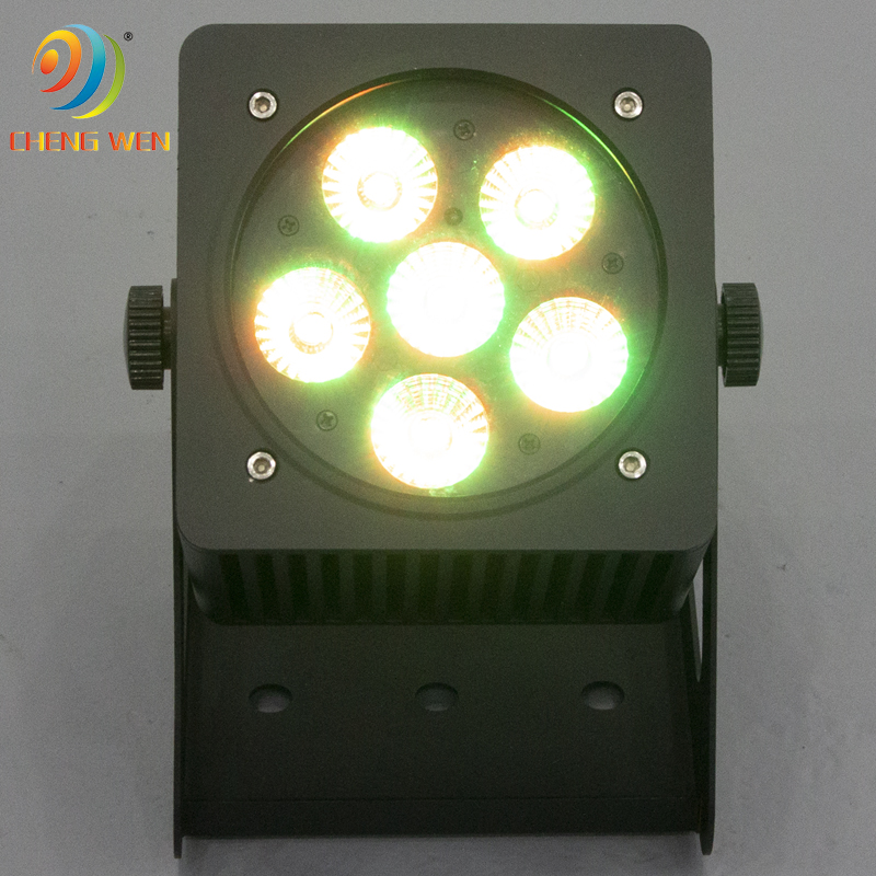 6pcs Waterproof Battery Par Light