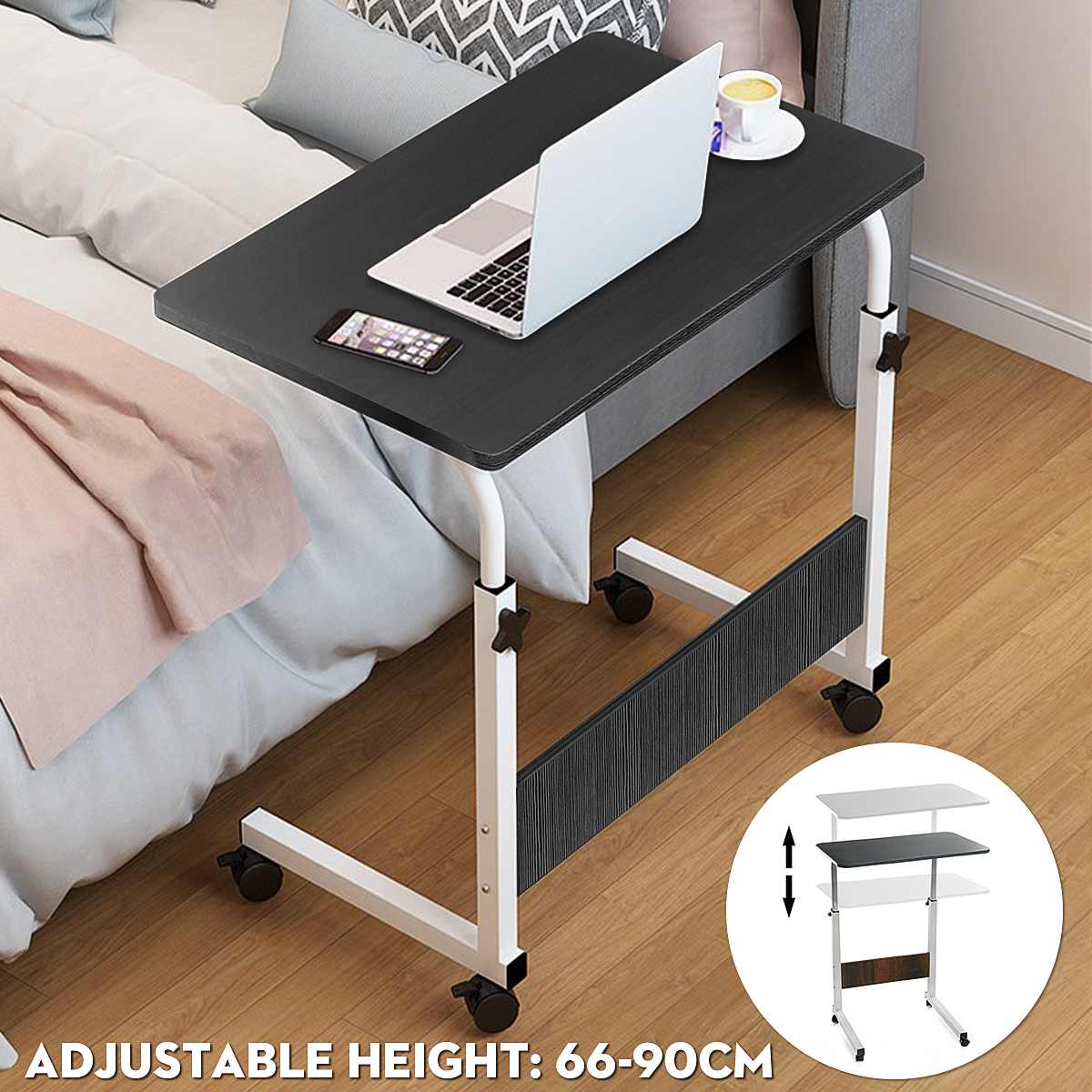 Portable Laptop Desk 60X40CM Computer Table Adjustable Rotate Laptop Bed Table Can be Lifted Removable Computer Standing Desk