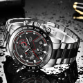 LIGE New Men Watch Business Waterproof Date Watches Fashion Multifunction Stainless Steel Black Quartz Watch relojes para hombre