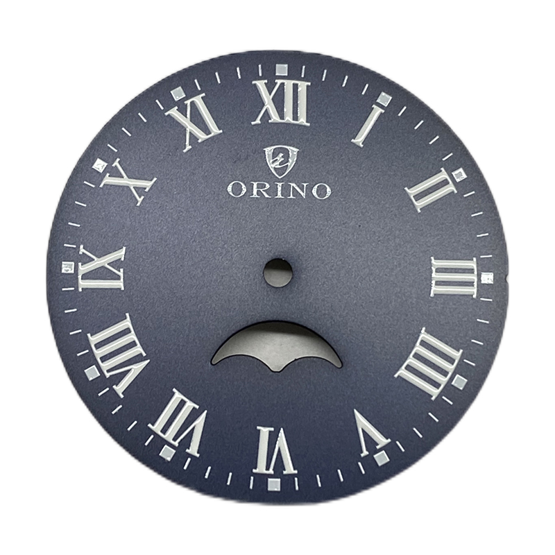 Custom moon phase watch dial