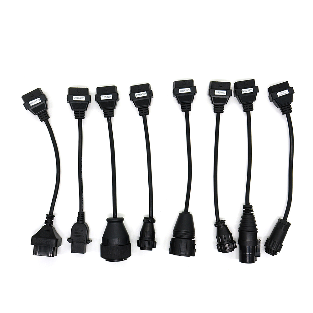 Super price!!! Car OBD II Diagnostic 8pc per set car cable TRUCK CABLE fopro plus cable with Free shipping