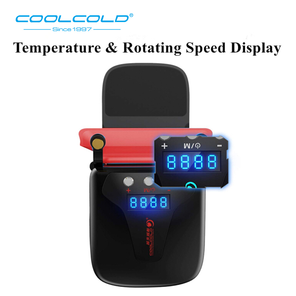 COOLCOLD K36 Laptop cooling pad Laptop cooler Notebook accessories Heat Dissipation Radiator Cooling LED Temperature Display Fan