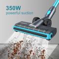 JASHEN V18 Handheld Vacuum Cleaner 350W 22KPA Suction with 2500mAh Battery LCD Display Low Noise Cordless Stick Wall Mount
