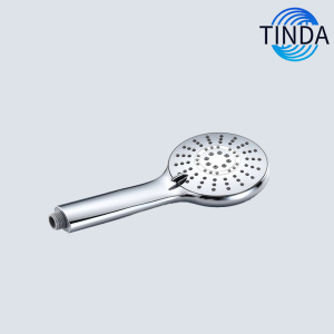 Sleek Chrome Handheld Shower Head with Modern Design