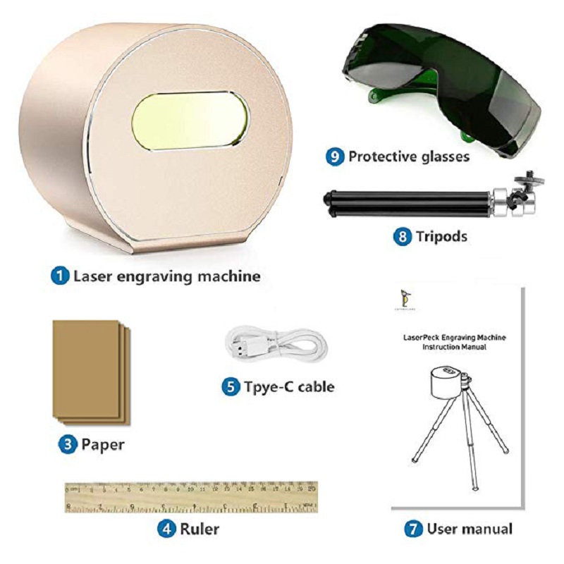 3D Mini Laser Engraver Laserpecker Engraving Machine With Wood Router Manual Laser Engrave Machines Desktop Etcher Cutter Engrav