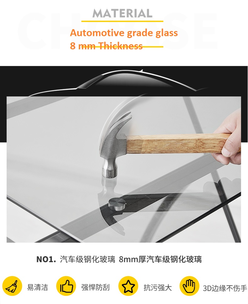 automotive glass for table
