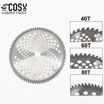 Durable 40T/60T/80T Carbide Brush Cutter Blade Lawn Mower Grass Eater Head Trimmer Weeds Knife Garden Tools