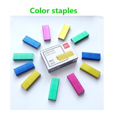 Effective 0211 Color Staples 1box 24/6 Uniform Nail 12 # Binding Staple Color Stapler Needle File Document Data Binding