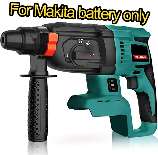 3 IN 1 Multifunction Electric Cordless Brushless Hammer 18V mpact Power Drill for Makita Power Tools without Battery&Case