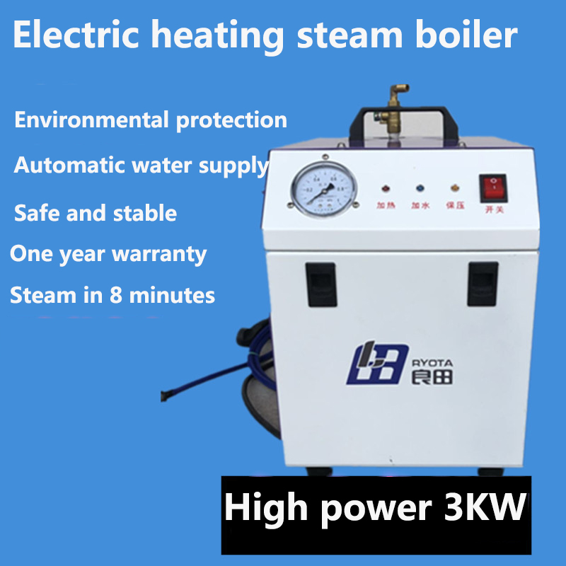 220V Portable Steam Generator Electric Heating Boiler Ironing Disinfect Clean Up Fully Automatic Energy Saving Equipment 3KW