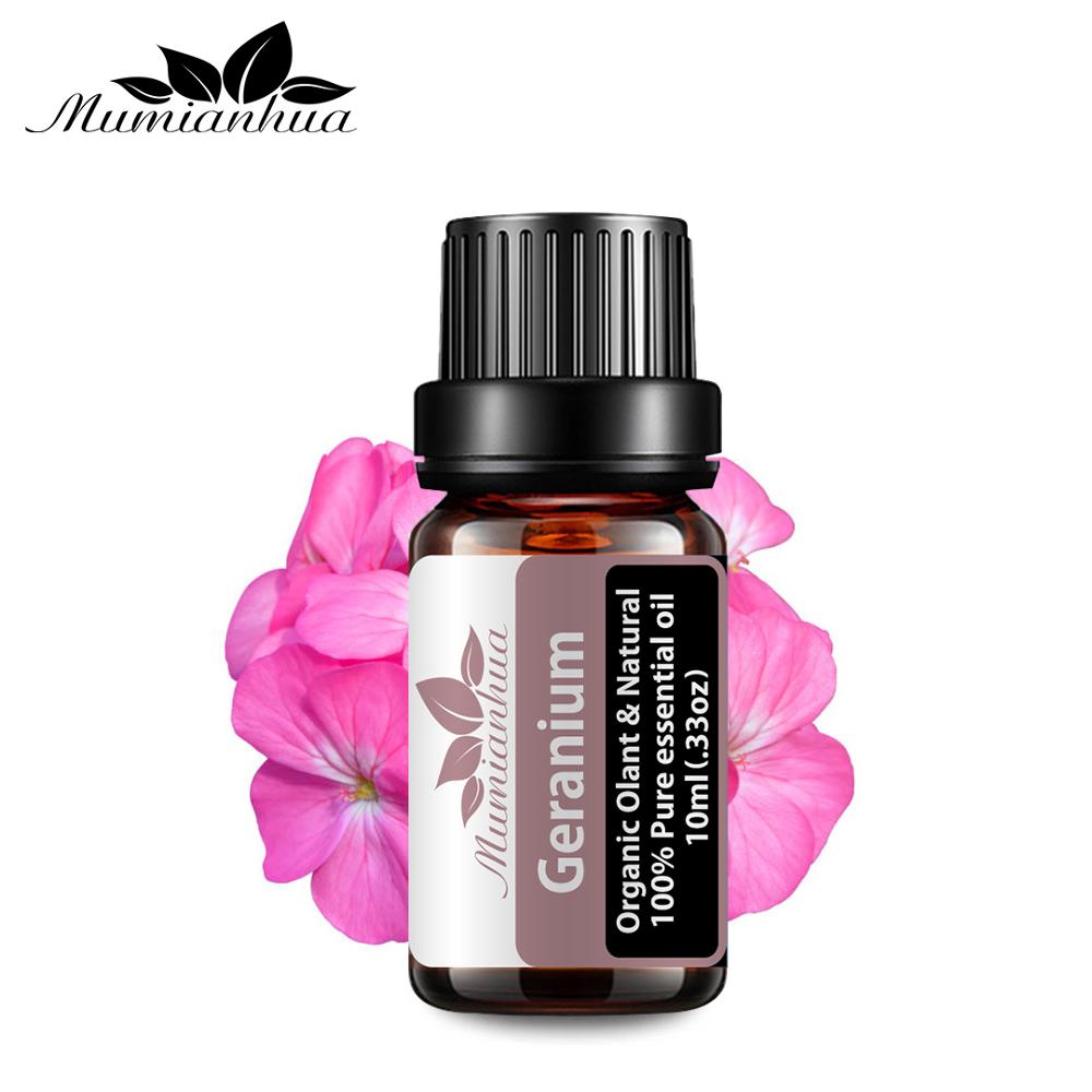 Geranium Essential Oil Pure Natural 10ML Pure Essential Oils Aromatherapy Diffusers Oil Relieve Stress Home Air Care