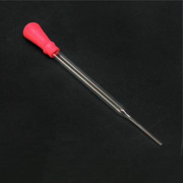 5pcs 120mm Ungraduated Glass Pipette Pipet Dropper With Red Rubber Cap For Dispensing Liquids Medicine Dropper