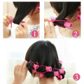 12Pcs Set Pink Flower Shape Soft Hair Curler Sleeping Magic Sponge Hair Rollers DIY Hair Design Curlers Twist Hairdresser Tool
