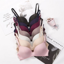 2020Wire Free Push Up Bra Solid Seamless Soft Bras for Women Double Breasted Sexy Lingerie Comfort Breathable Bralette Sport Bra