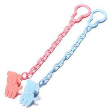 1 Pcs Baby Feeding Product Dummy Pacifier Soother Chain Clip Holder Toddler Baby Infant Cartoon Pattern Random Color 23cm / 9