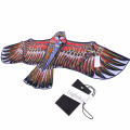 3D 1.1m Flat Eagle Kite Big Fly Bird Kite For Children Flying Bird Kites Windsock Outdoor Toys Garden Cloth Toys For Kids