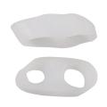 1 Pair Kapmore Toe Separator 2 Holes Silicone Soft Elastic Toe Spacer Toe Straightener Nails Finger Separator for Adult