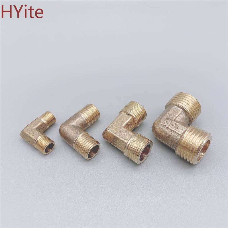 Brass Tube Fitting Adapter 90 Degree 1/8" 1/4" 3/8" 1/2" 3/4"BSP Pipe Water, oil and gas Elbow Fitting Coupler