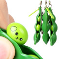 Kawaii Squishy Peas In A Pod Keyring Edamame Keychain Cute Mochi Bean Fidget Toy Squishy Toy Fidget Toys Stress Relief