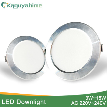 Kaguyahime 1pc/4pcs Spot LED Downlight 220V Frosted Drawing Ultra Thin Recessed LED Lighting For Kitchen Indoor 3W 5W 9W 15W 18W