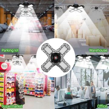 LED garage light household warehouse foldable deformable light P-12 96LED 120W E26 360 degree deformable ceiling light