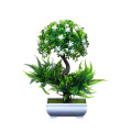 1PCS Colorful Artificial Plants Bonsai Small Tree Pot Plants Fake Tree Bonsai for Home & Garden Decoration