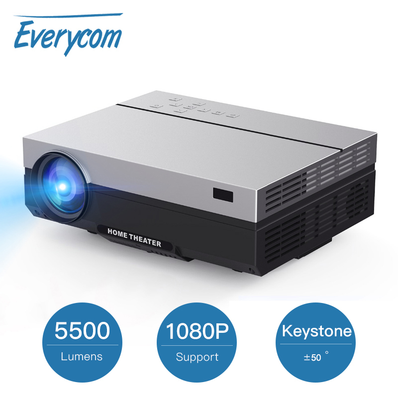 Everycom T26L Full HD Projector 1920x1080P Projector Portable 5500 Lumens Beamer Proyector Home Theater Movie HDMI-compatible