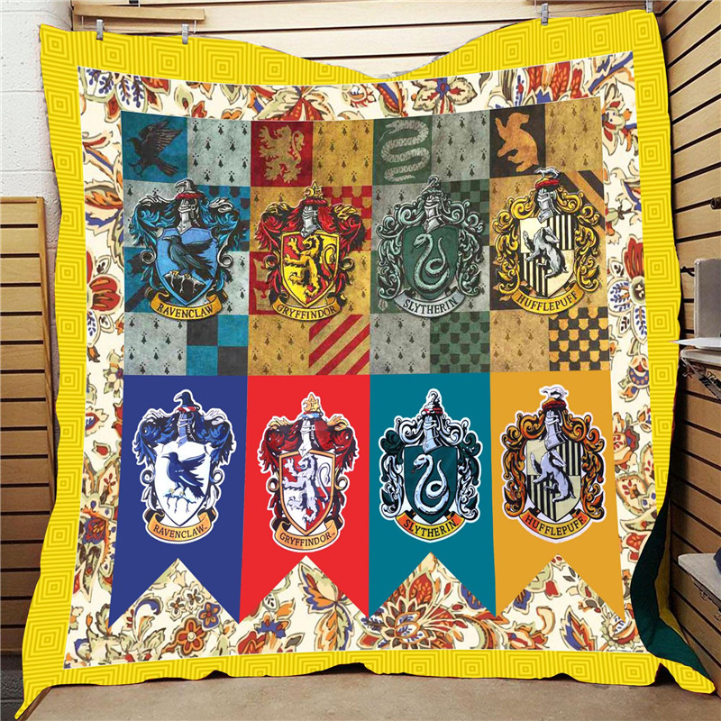 Harried 3D Draco Digital Printed Potters Quilt Lion Snake Quilt Bedspreads Comforters Fashionable Aircondition Quilt For Home