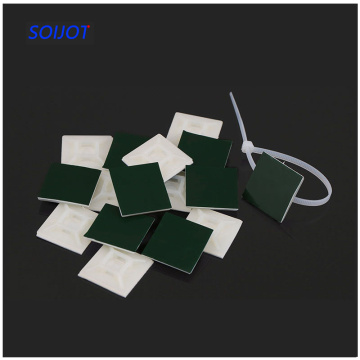 20Pcs 20*20 mmPlastic Self Adhesive Cable Tie Mount Base Holder White 20*20 mm Since the glue type positioning