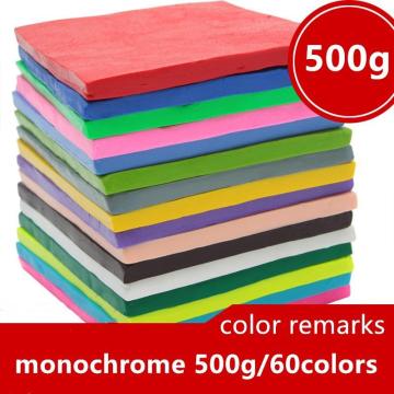 500g Single Piece Single Color Clay Mud Diy Soft Molding Process Oven Baking Clay Block Adult Children Birthday Gift