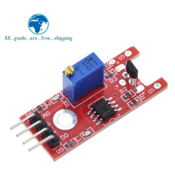 TZT Smart Electronics 4pin KY-024 Linear Magnetic Hall Switches Speed Counting Sensor Module diy Starter Kit KY024 for arduino