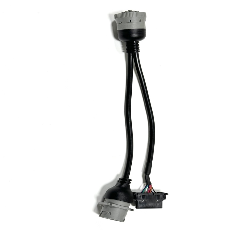 CAT 9P Male to CAT 9P Female Hyundai OBDII 16Pin Female Y Splitter Diagnostic Cable Length 330mm