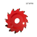 Round Sawing Cutting Blades Discs Open Aluminum Composite Panel Slot Groove Aluminum Plate Circular Saw Cutter Red saw cutter