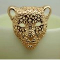 5sets/Lot 35*35mm Gold Leopard Head Punk Rock Rivet Spike Alloy Fashion Studs Bag DIY Accessory Garment Rivets for Leather