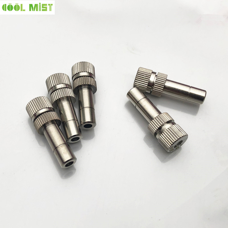 S156 slip lock 6mm mist nozzle quick connect water sprayer 0.15mm-0.6mm for irrigation and cooling system