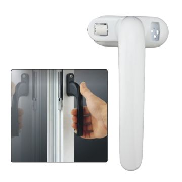 1Set Durable Metal Doors Lock Handle Sliding Window Handles Security Hasp for Home Hardware Accessories Left/Right Adjustable