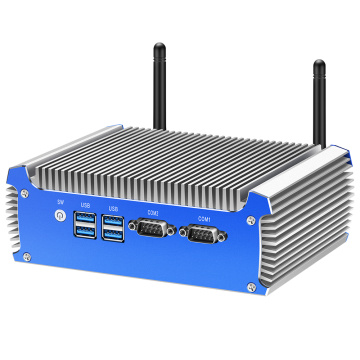 Fanless Mini PC Intel Core i7 4500U i5 4200U Dual Gigabit Ethernet RS232 HDMI VGA WiFi 4xUSB3.0 Windows 10 Industrial Micro PC