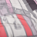 [BYSIFA] Grey Pink Ladies 100% Silk Scarf Printed Fall Chiffon Long Scarves Shawls 180*65cm Women Natural Silk Scarves Echarpes