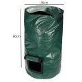 80L Organic Waste Kitchen Garden Yard Compost Bag Portable Environmental PE Cloth Planter 45X80CM