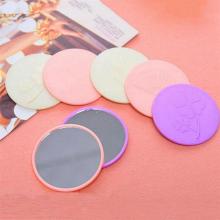 24Pcs Mini Round Pocket Compact Mirror Portable Mirror Looking Glass Makeup Tools (Random Color and Pattern)