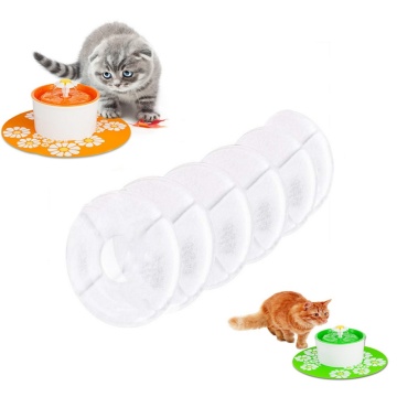 6pcs Automatic Pet Drinking Fountain Cat Dog Water Drink Dispenser Bowl Dish Filters Square Shape drinking machine filter core