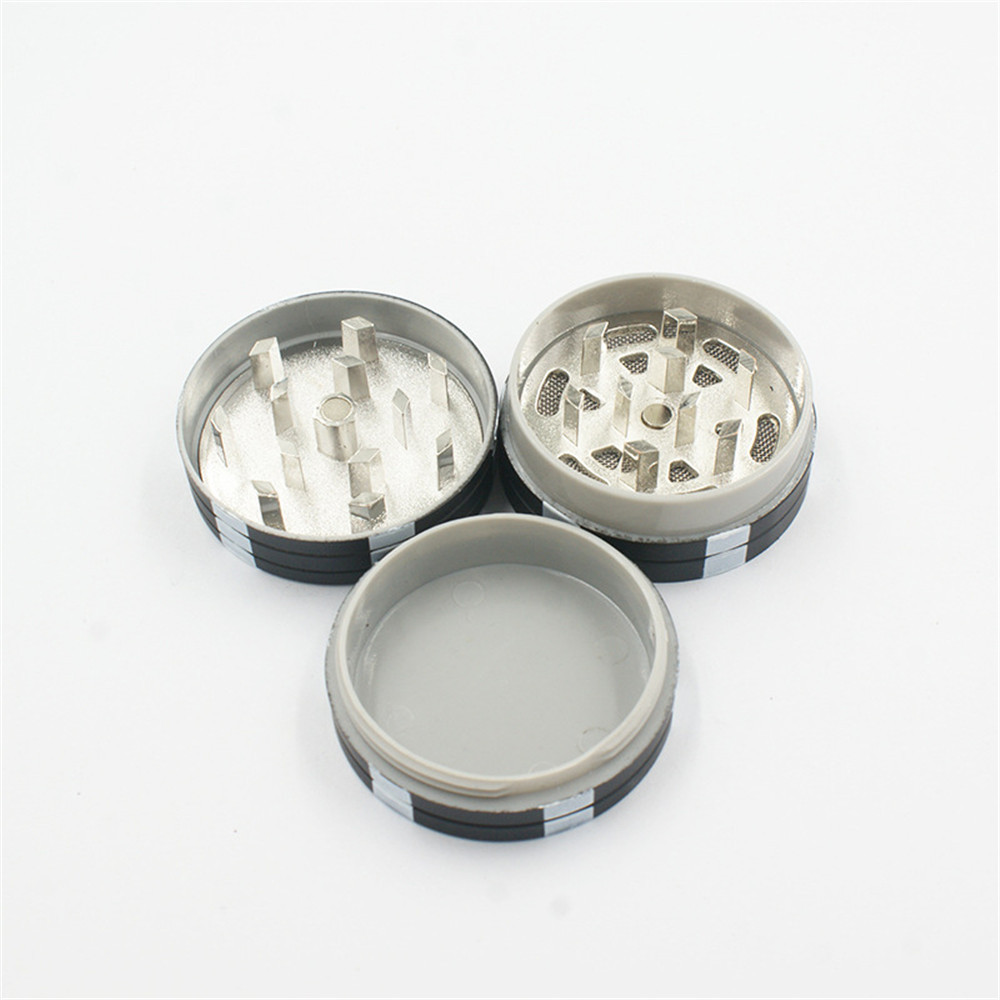 Eco-Friendly Metal Tobacco Grinder Counter Tobacco Herb Spice Grinder 3 Piece Herbal Smoke Chromium Crusher weed accessories